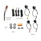 Universal 360° Car Camera System & Complete Wiring Kit