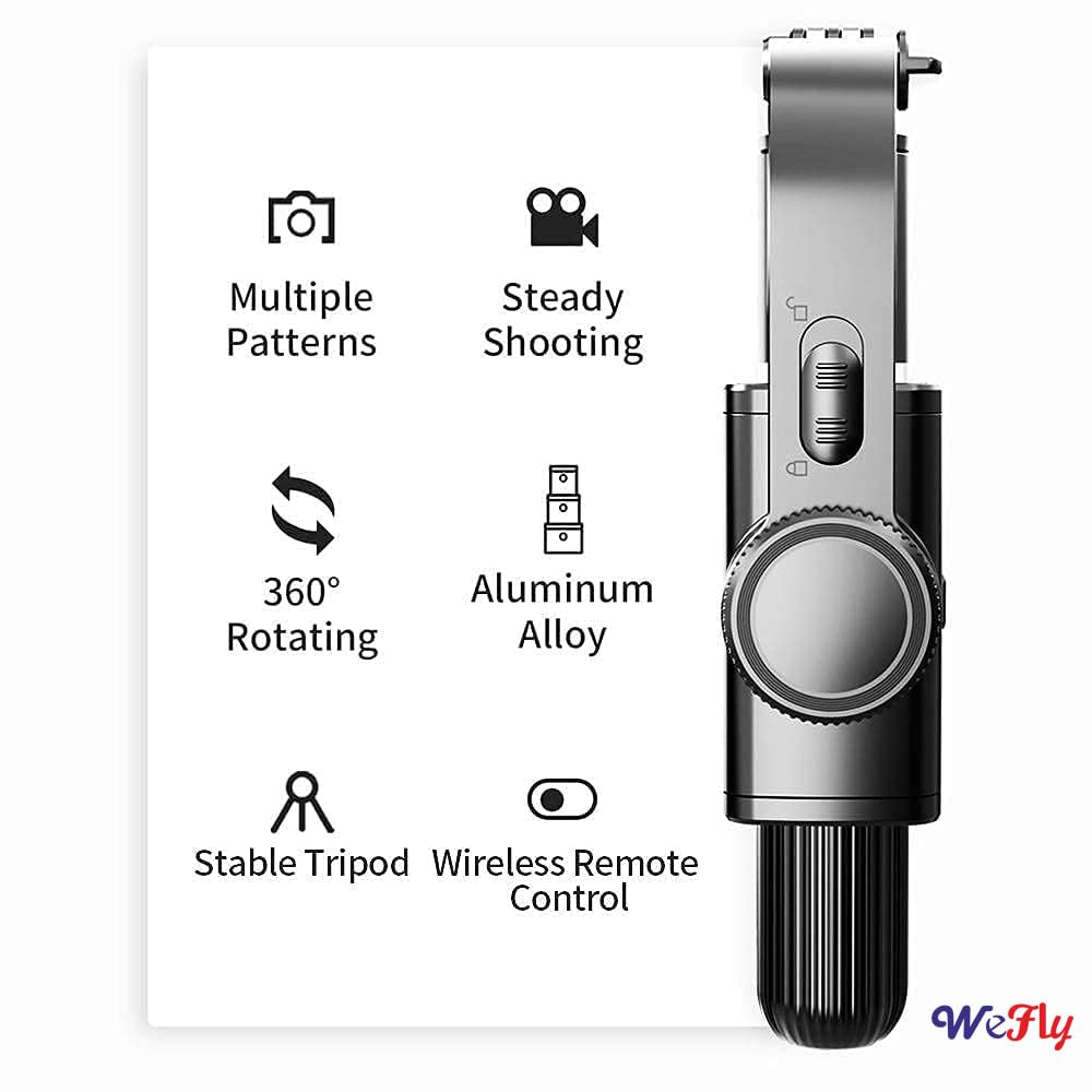 Q08 Gimbal Stabilizer for Smartphone with Extendable Bluetooth Selfie Stick and Tripod