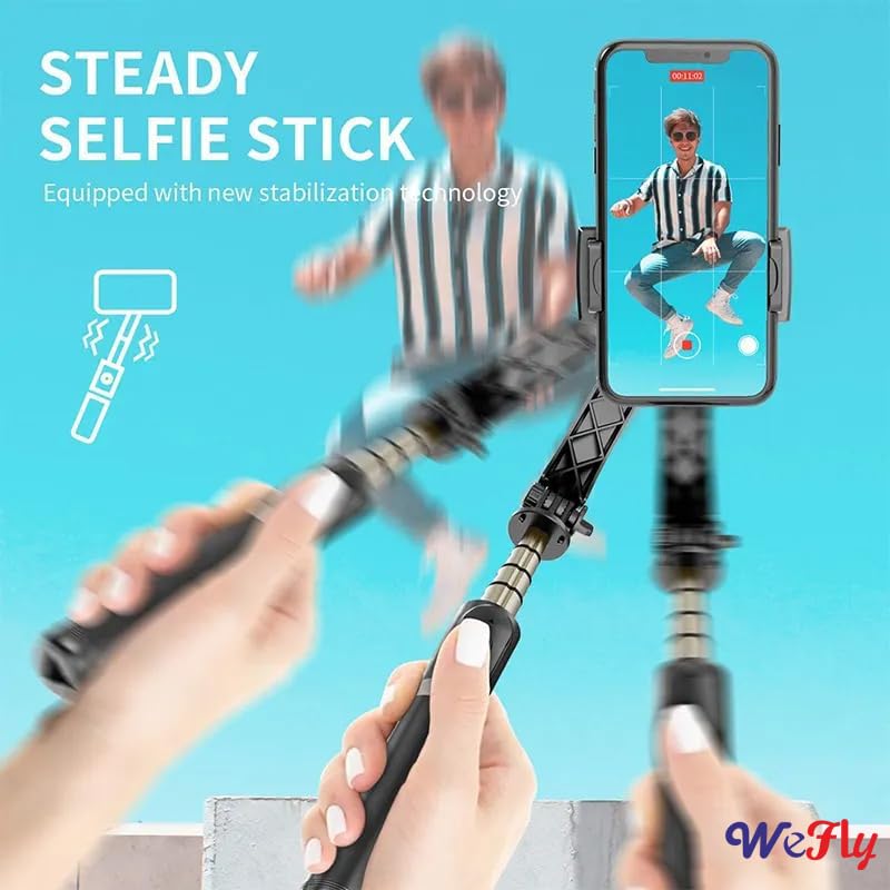 Q08 Gimbal Stabilizer for Smartphone with Extendable Bluetooth Selfie Stick and Tripod