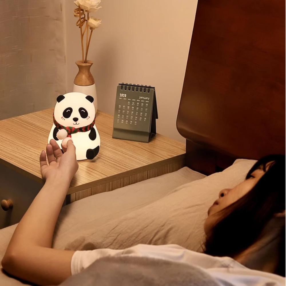 Panda Night Lamp for Kids Bedroom- Adorable Room Decor and Gift for Girls and Boys, Valentine's Day Gift Items for Women