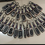 Metal key cover with keychain (MOQ:10)