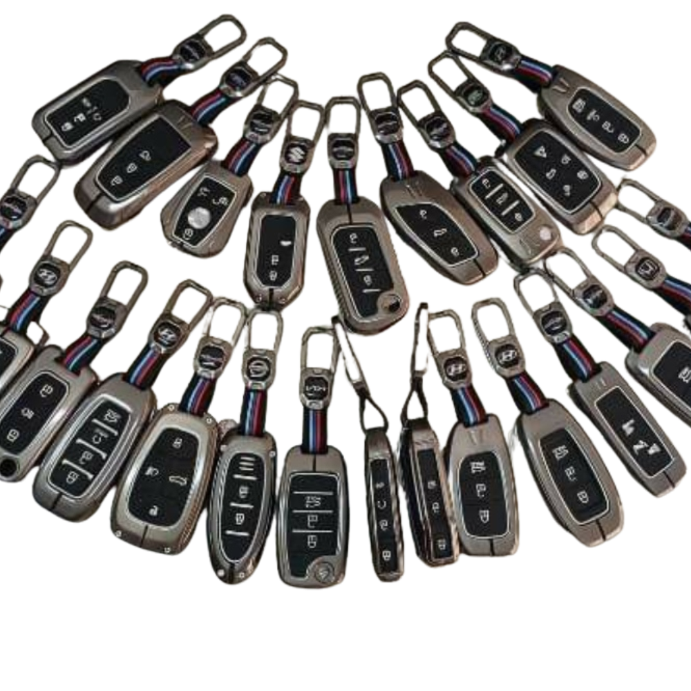 Metal key cover with keychain (MOQ:10)