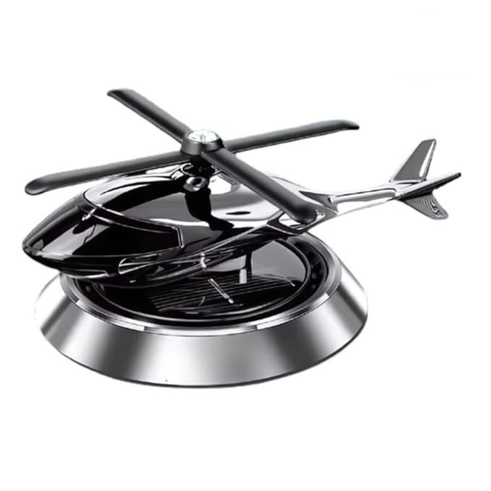Metal solar helicopter air freshener