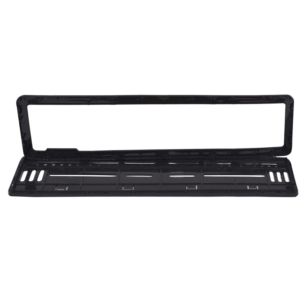 Plastic car number plate frame
