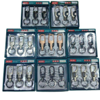 Premium Hook Locking Heavy Metal key ring for Bikes,Cars  per piece (MOQ:1 set (12 pcs)