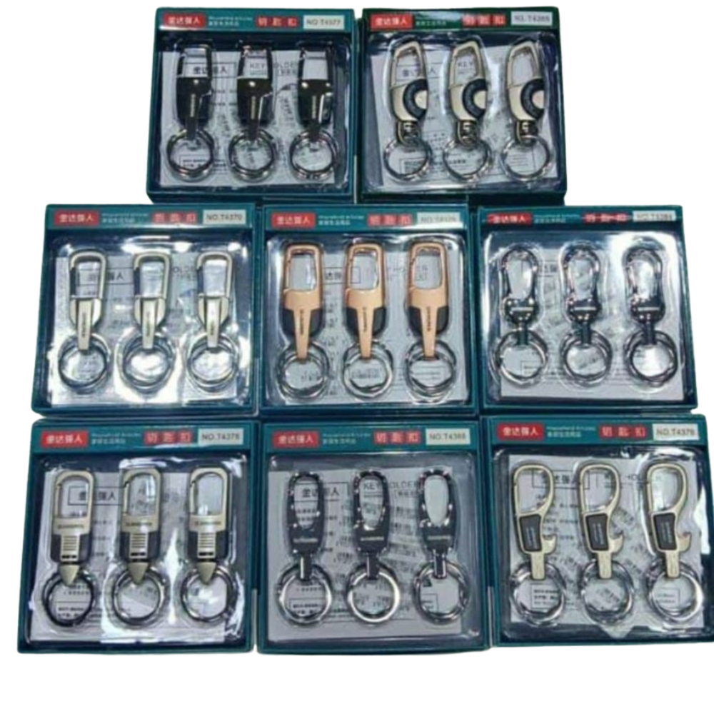 Premium Hook Locking Heavy Metal key ring for Bikes,Cars  per piece (MOQ:1 set (12 pcs)