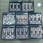 Premium Hook Locking Heavy Metal key ring for Bikes,Cars  per piece (MOQ:1 set (12 pcs)