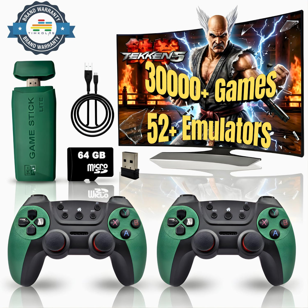 M22 Ultra Retro Gaming Console 64GB – Plug & Play HDMI TV Stick with 30,000+ Games <Open Box>