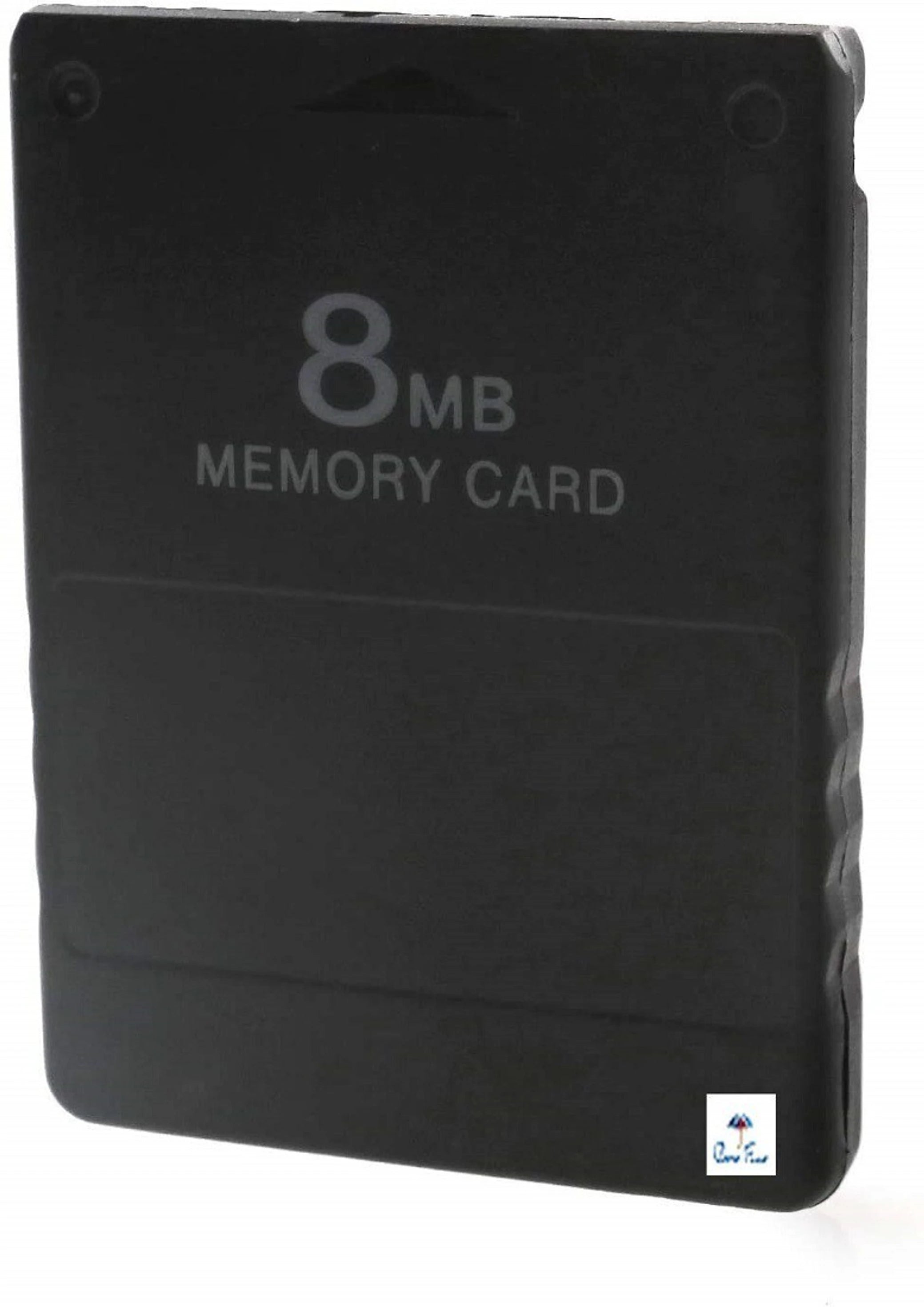 Preonwned Pre-Installed 8MB Memory Card for Sony Playstation 2  Gaming Accessory Kit (Black, For PS2)