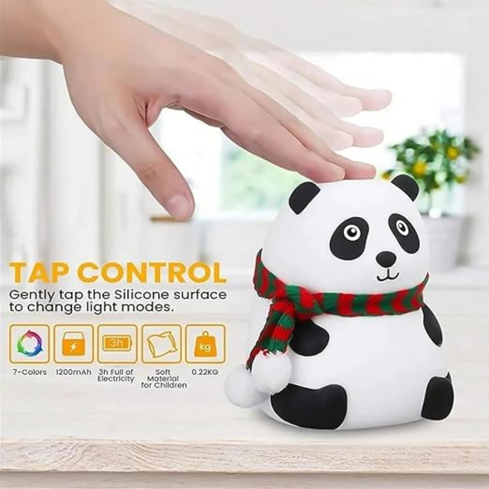 Panda Night Lamp for Kids Bedroom- Adorable Room Decor and Gift for Girls and Boys, Valentine's Day Gift Items for Women