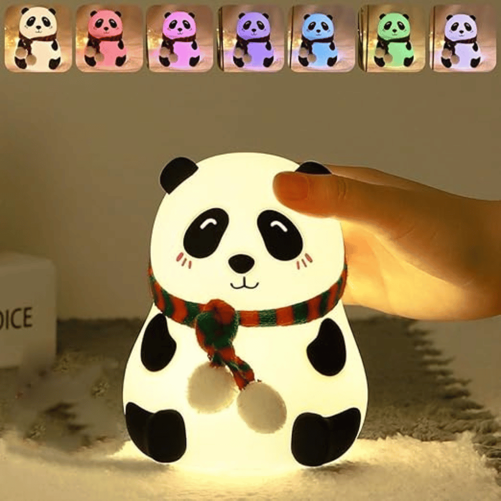 Panda Night Lamp for Kids Bedroom- Adorable Room Decor and Gift for Girls and Boys, Valentine's Day Gift Items for Women