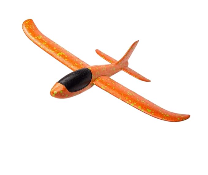Kids The Value Airplane Toy - Large Throwing Foam Plane (1PC) - Multicolour