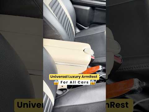 Car Armrest Console with USB Charging Ports, Storage and Glass Holder