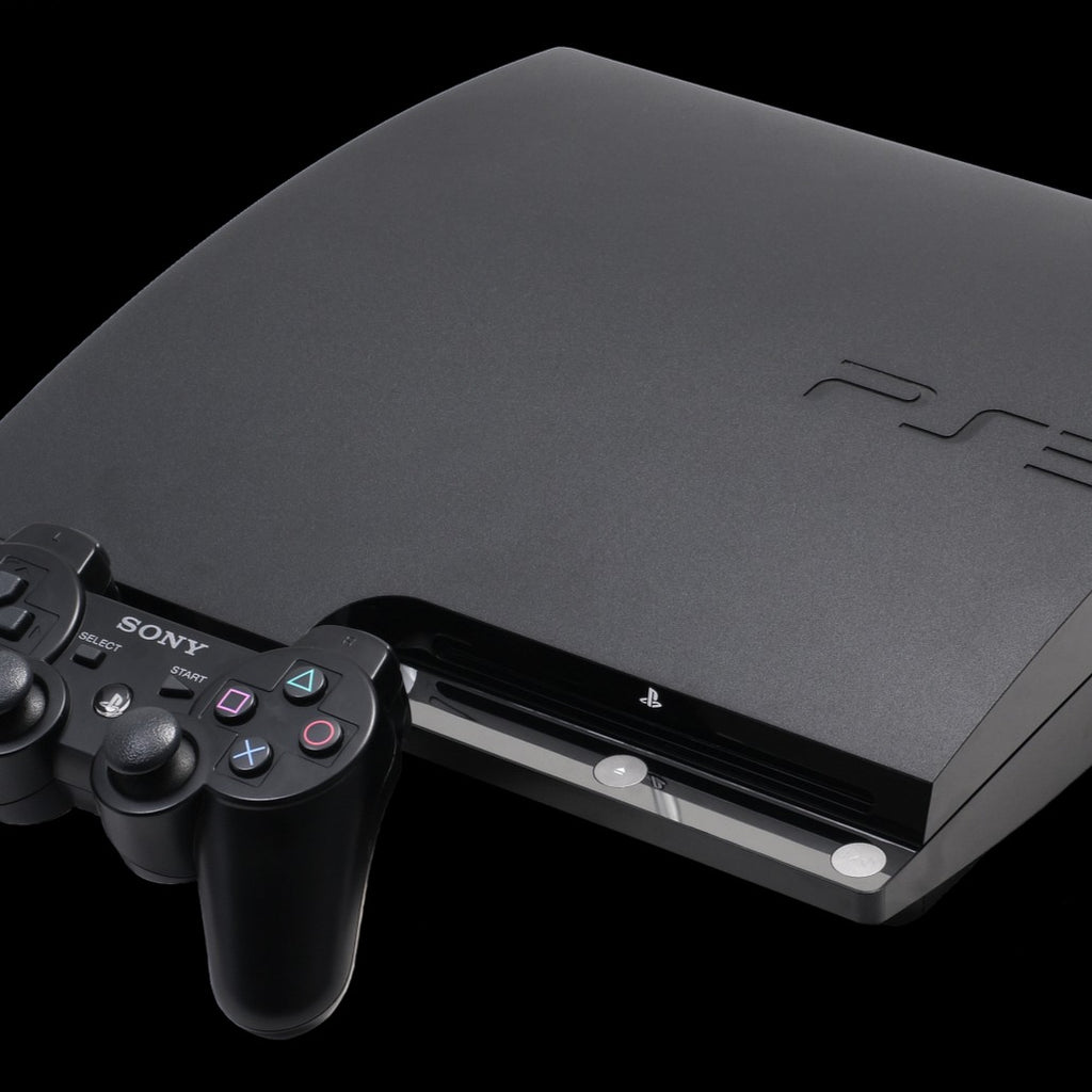 Pre-owned Sony PlayStation 3 Slim 500gb HDD with 2 remotes - Preloaded around 30 games