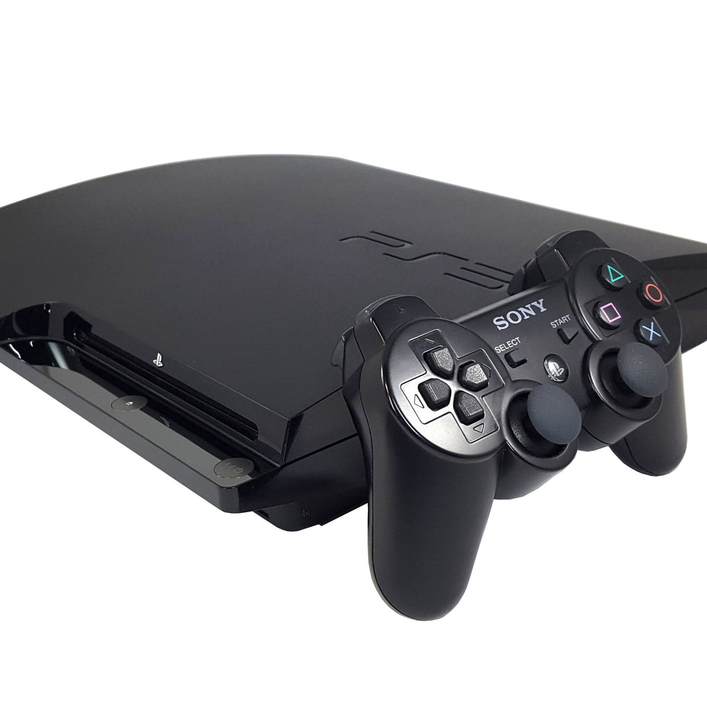 Pre-owned Sony PlayStation 3 Slim 500gb HDD with 2 remotes - Preloaded around 30 games