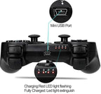 PS3 Dualshock Controller | Wireless Remote|Playstation 3|Compatible with PS-3 All Models (CHARGING CABLE NOT INCLUDED) Gaming Remote Control PS-3 DualShock