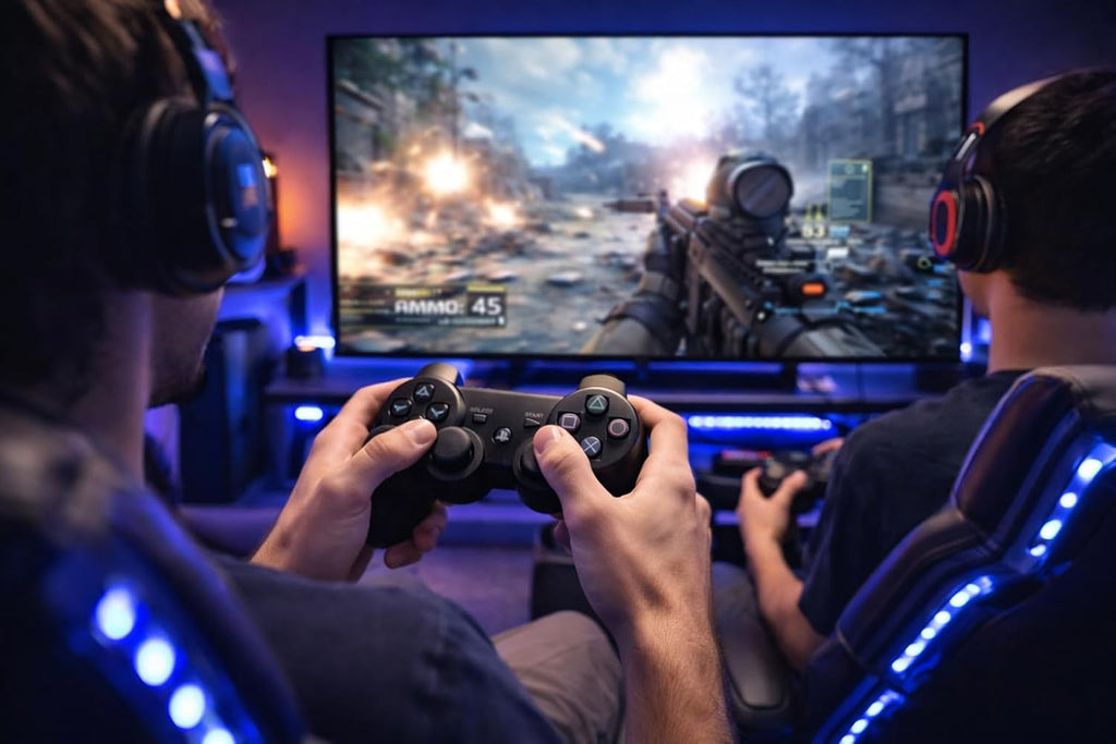 PS3 Dualshock Controller | Wireless Remote|Playstation 3|Compatible with PS-3 All Models (CHARGING CABLE NOT INCLUDED) Gaming Remote Control PS-3 DualShock