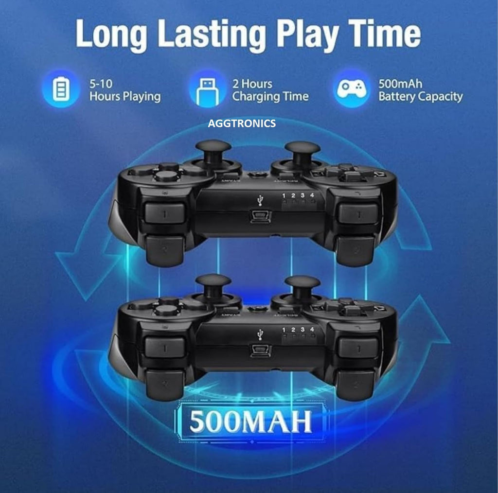 PS3 Dualshock Controller | Wireless Remote|Playstation 3|Compatible with PS-3 All Models (CHARGING CABLE NOT INCLUDED) Gaming Remote Control PS-3 DualShock