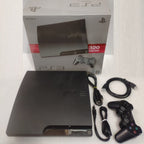 Pre-owned Sony PlayStation 3 Slim 500gb HDD with 2 remotes - Preloaded around 30 games